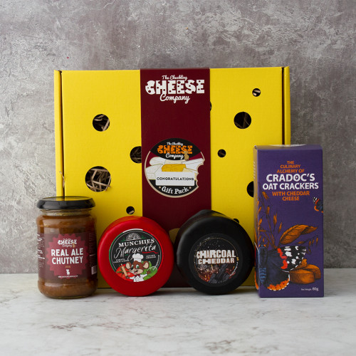 Lifestyle Image of The Congratulations Cheese Gift Box 