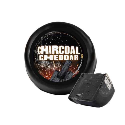 Charcoal Cheese Truckle -  Cut Open (200g)
