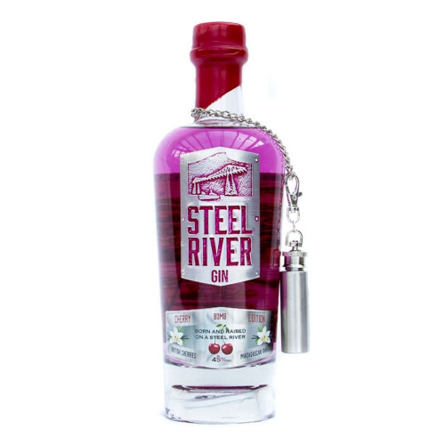 70cl Bottle of Cherry Bomb Steel River Gin