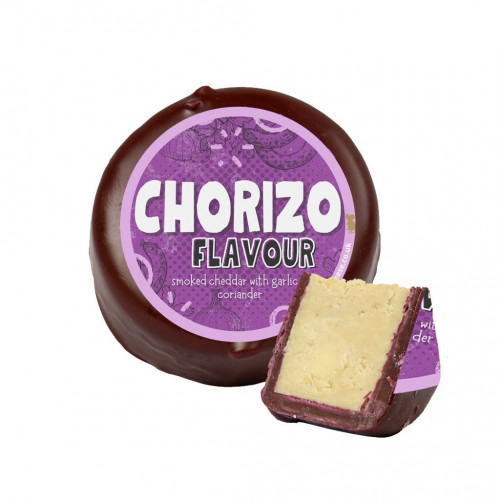 Chorizo Flavoured Cheese Truckle Available to Shop At The Chuckling Cheese Company