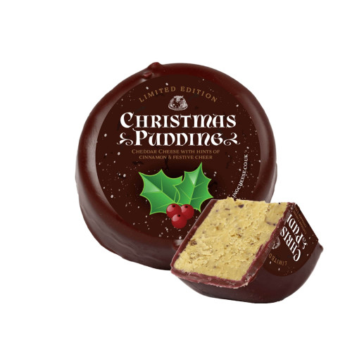 Christmas Pudding Cheese Truckle - Cut Open (200g)