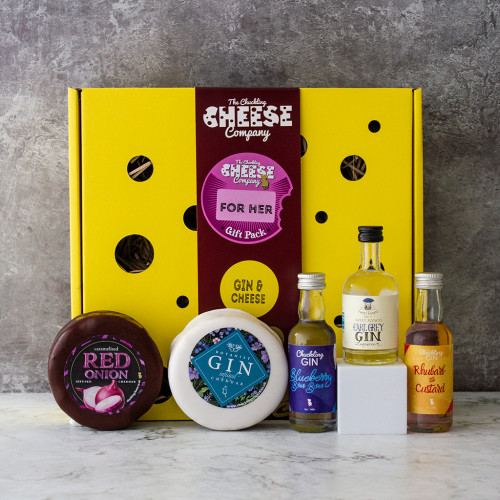 Lifestyle Image of For Her Gin & Cheese Gift Box 