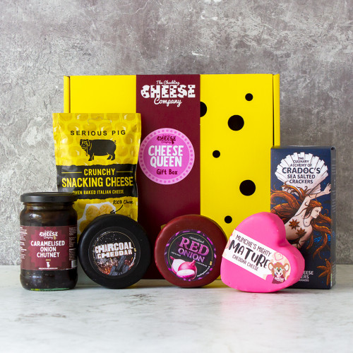 The Cheese Queen - Cheese Gift Box availble to purchase from the chuckling cheese company