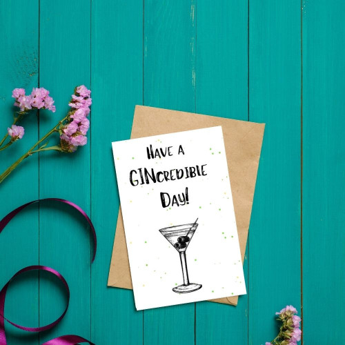 GINcredible Day Greeting Card