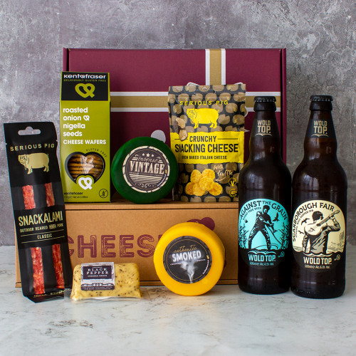 An image of the Gluten Free Hamper availble to purchase from The Chuckling Cheese Company
