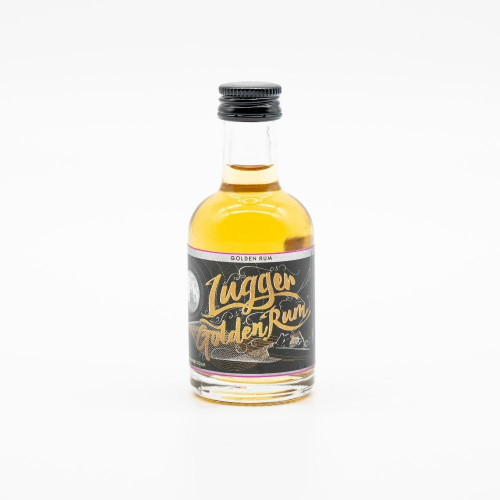5cl bottle of Golden Lugger Rum by Lyme Bay
