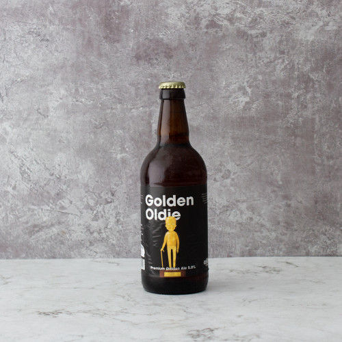 Golden Oldie Premium Golden Ale Comedy Beer by The Chuckling Cheese Company