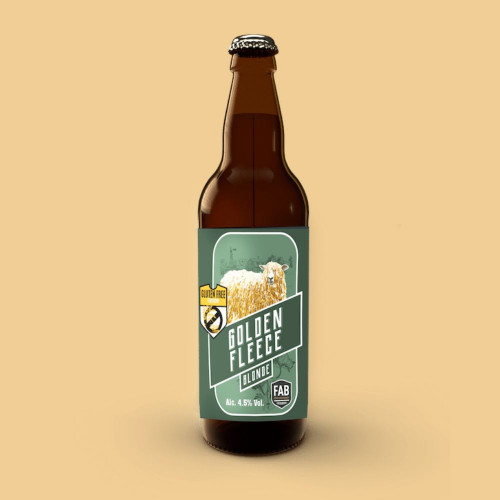 Gluten Free Golden Fleece FAB Beer available at The Chuckling Cheese Company