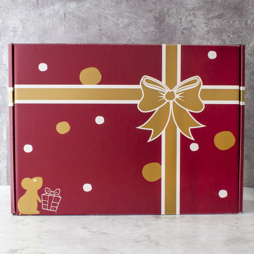 Grey background image of an empty Chuckling Cheese Extra Large Hamper