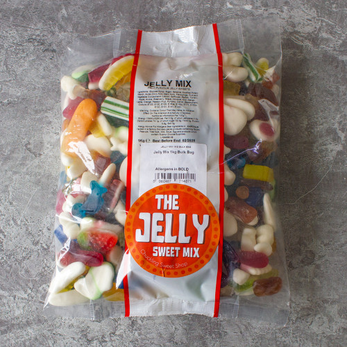 Indulge in a tantalizing assortment of flavors with our 1kg bag of mixed jelly sweets. Bursting with vibrant colors and mouthwatering tastes, this generous bag offers a delightful surprise in