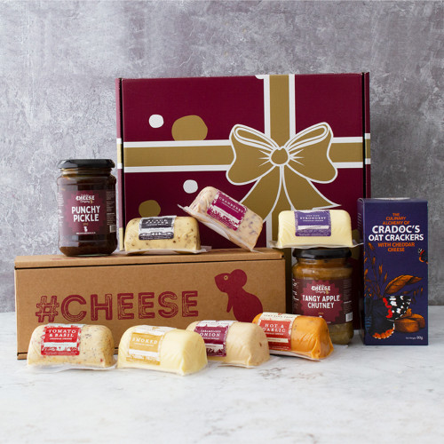 Lymn Bank 7 Christmas Cheese Gift Hamper open