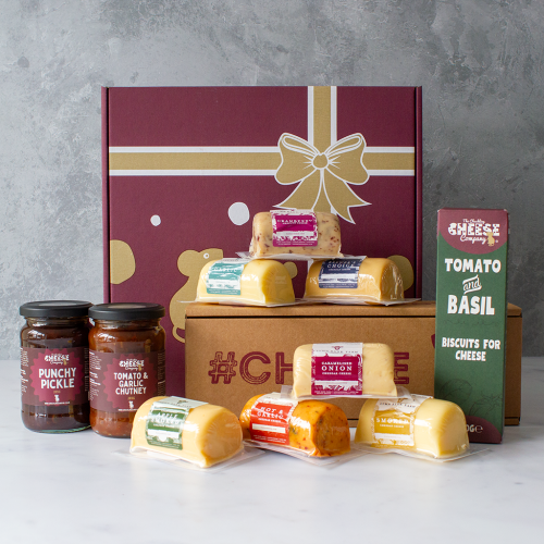 Lymn Bank build your own 7 cheese hamper avilable from The Chuckling Cheese Company