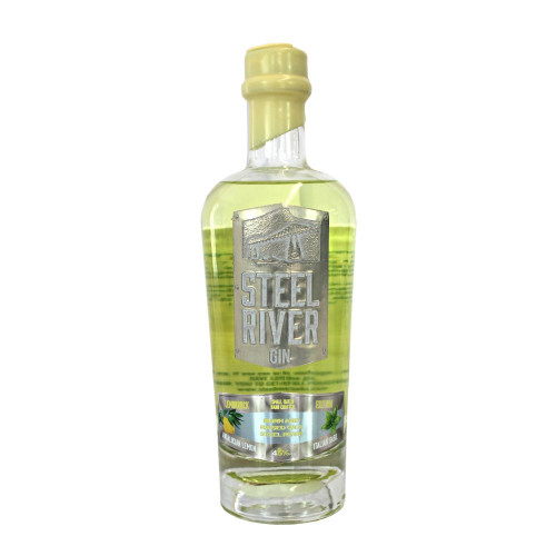 White background product image of the Lemon Rocks Gin by Steel River