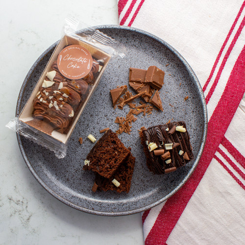 Image of a Rich Chocolate mini loaf cake availble to purchase from the chuckling cheese company