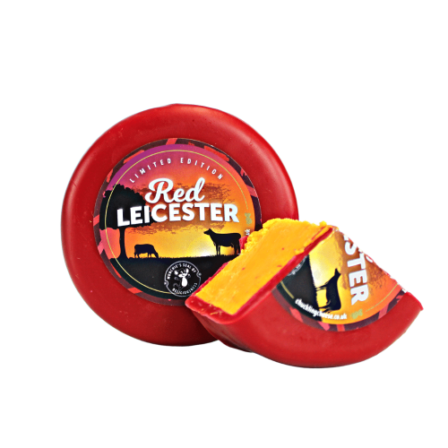 Red Leicester Cheese Truckle - Cut Open (200g)