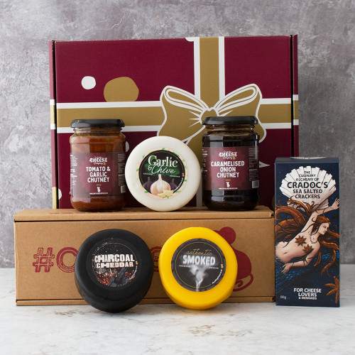 3 cheese truckle build your own cheese hamper, available from The Chuckling Cheese Company. Shop now!