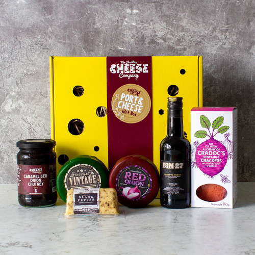 An image of the Port and Cheese Box availble to purchase from The Chuckling Cheese Company