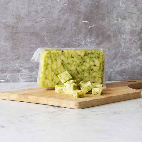 Sage Derby Slice Available To Purchase From The Chuckling Cheese Company