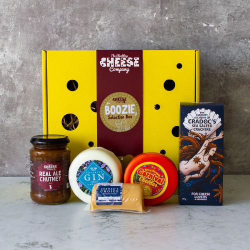 An image of the Boozie Selection Box availble to purchase from the Chuckling Cheese Company
