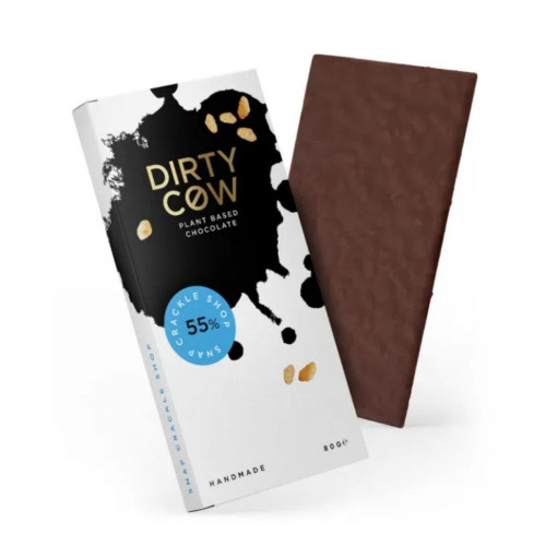 Plant Based Dirty Cow Snack Crackle Shop Chocolate Bar