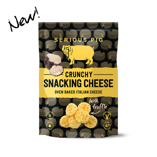 Serious Pig Truffle Snacking cheese availble to purchase from the chuckling cheese company