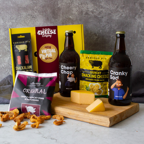 cheese gift box - beer and cheese gifts for dad