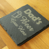 Dad’s Beer Goes Here! Engraved Slate Coaster