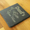 Dad’s Gin Goes Here! Engraved Slate Coaster