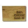 My Cheese Hands Off! Personalised Oak Cheese Board