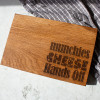 My Cheese Hands Off! Personalised Oak Cheese Board