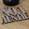 Number 1 Auntie Wooden Coaster | Oak Veneer