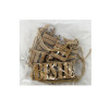 Wooden ‘BESTIE’ Oak Gift Wrap Topper - 6 Pack