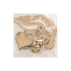Wooden Heart Oak Gift Wrap Toppers - 6 Pack