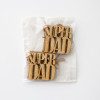 Wooden 6 x ‘Super Dad’ Oak Gift Toppers - 6 Pack