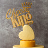 Cheese King! Wooden Cake Topper