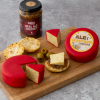 New! Ale & Mustard Cheddar Wax Coated Cheese Truckle 200g