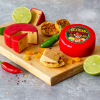 Mexican Sweet Chilli Cheddar - Waxed Cheese Truckle 200g