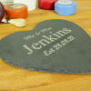 Mr & Mrs! Personalised Heart Slate Board