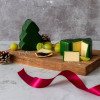 New! Christmas Tree Shaped Vintage Cheddar - Waxed Cheese Truckle 200g