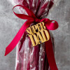 Wooden 6 x ‘Super Dad’ Oak Gift Toppers - 6 Pack